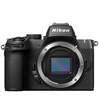 Nikon Z50 II mirrorless camera on a white background