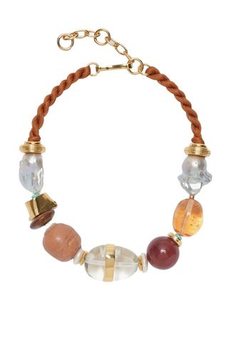 Glass Beach Cultured Pearl Collar Necklace