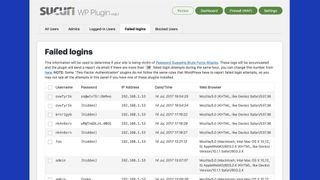 Sucuri Security WP plugin screenshot