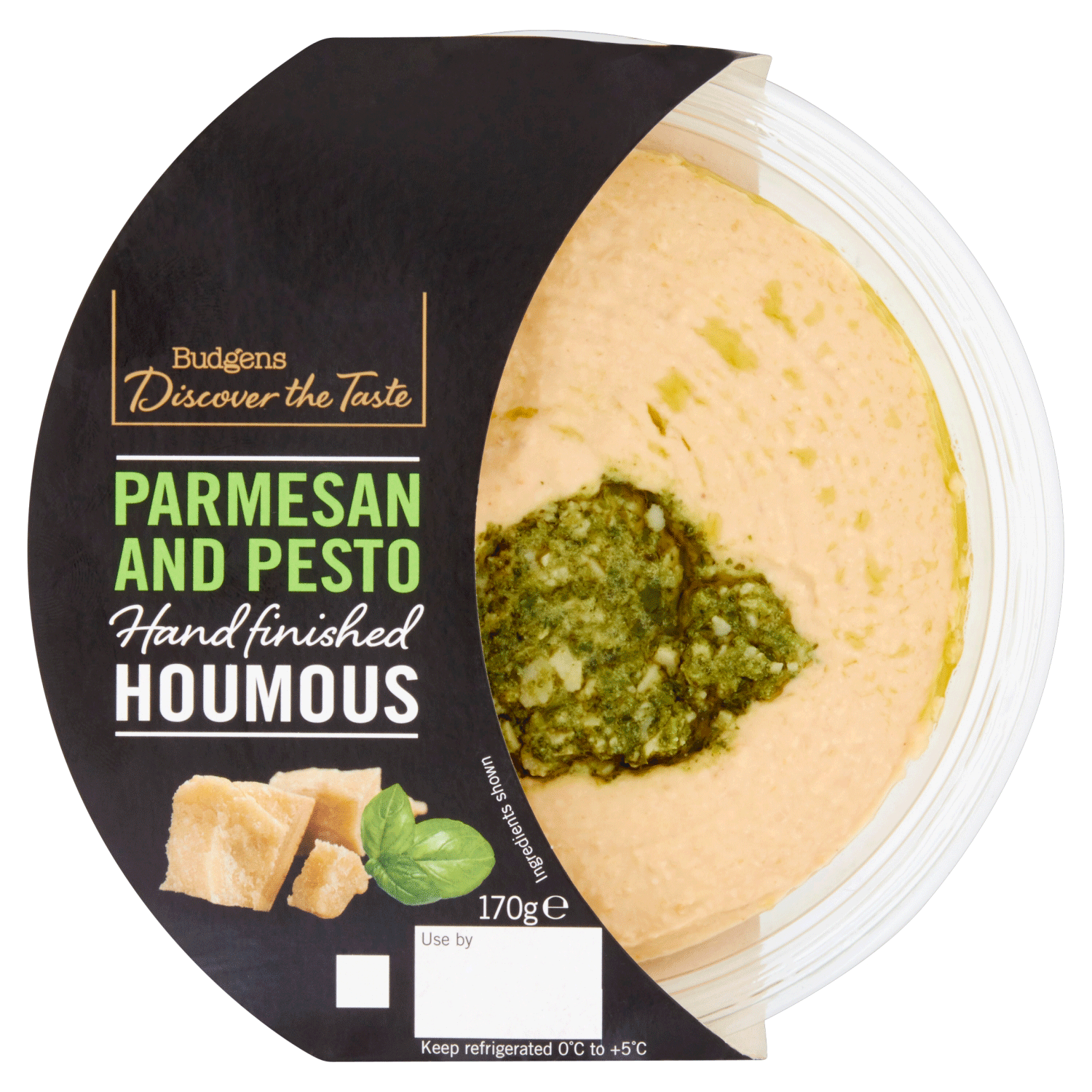 Budgens' Discover The Taste Houmous with Parmesan and Pesto