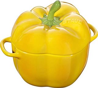 Staub Zwilling Ceramic by Paprika Cocotte Yellow Ceramic Height 10.7 Cm X Width 15.1 Cm Volume 0.47 L