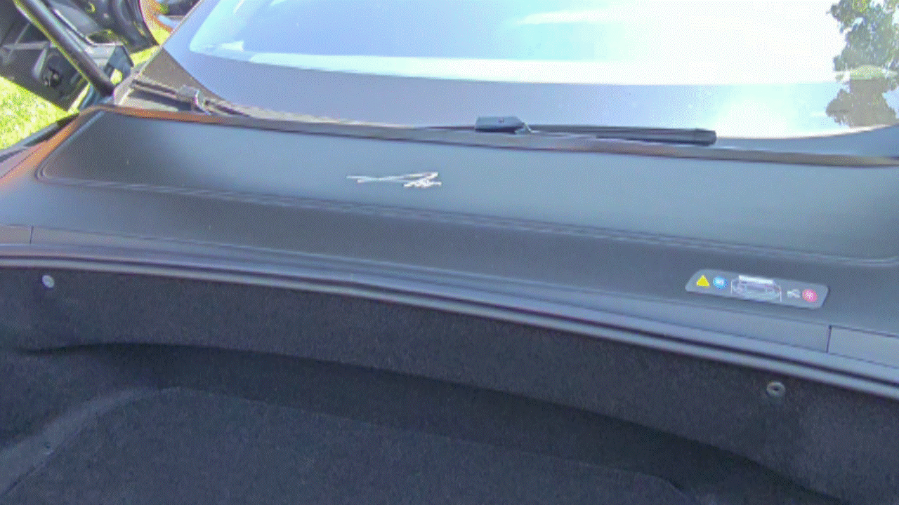 2025 Lucid Air Touring frunk closing.