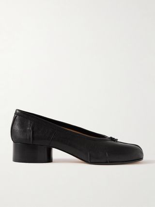 Tabi Split-Toe Leather Ballet Flats