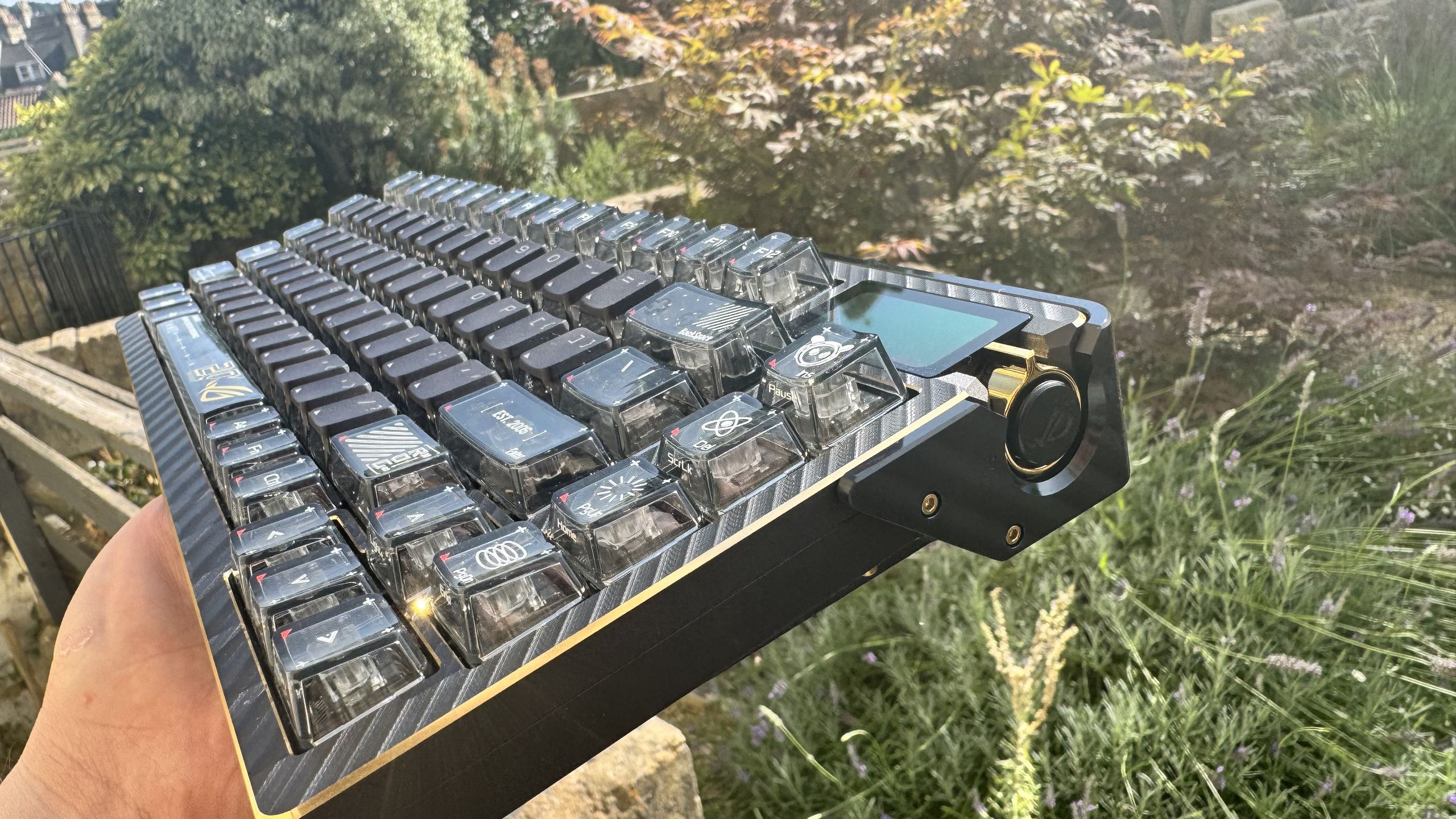 Asus ROG Azoth Extreme Edition 20 from the front right, outside