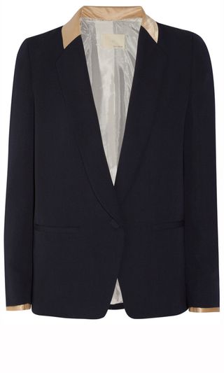 Band Of Outsiders Satin Trimmed Crepe Blazer, £385