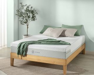 Best mattress on bedframe in modern bedroom