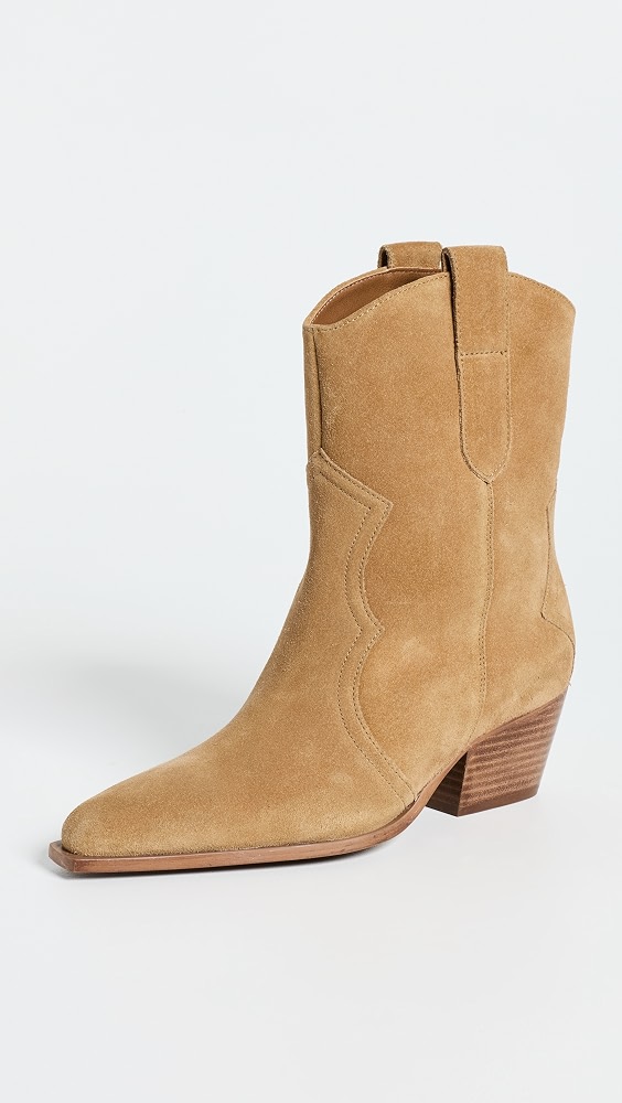 Cat Nap Cowboy Boots - Camel Suede