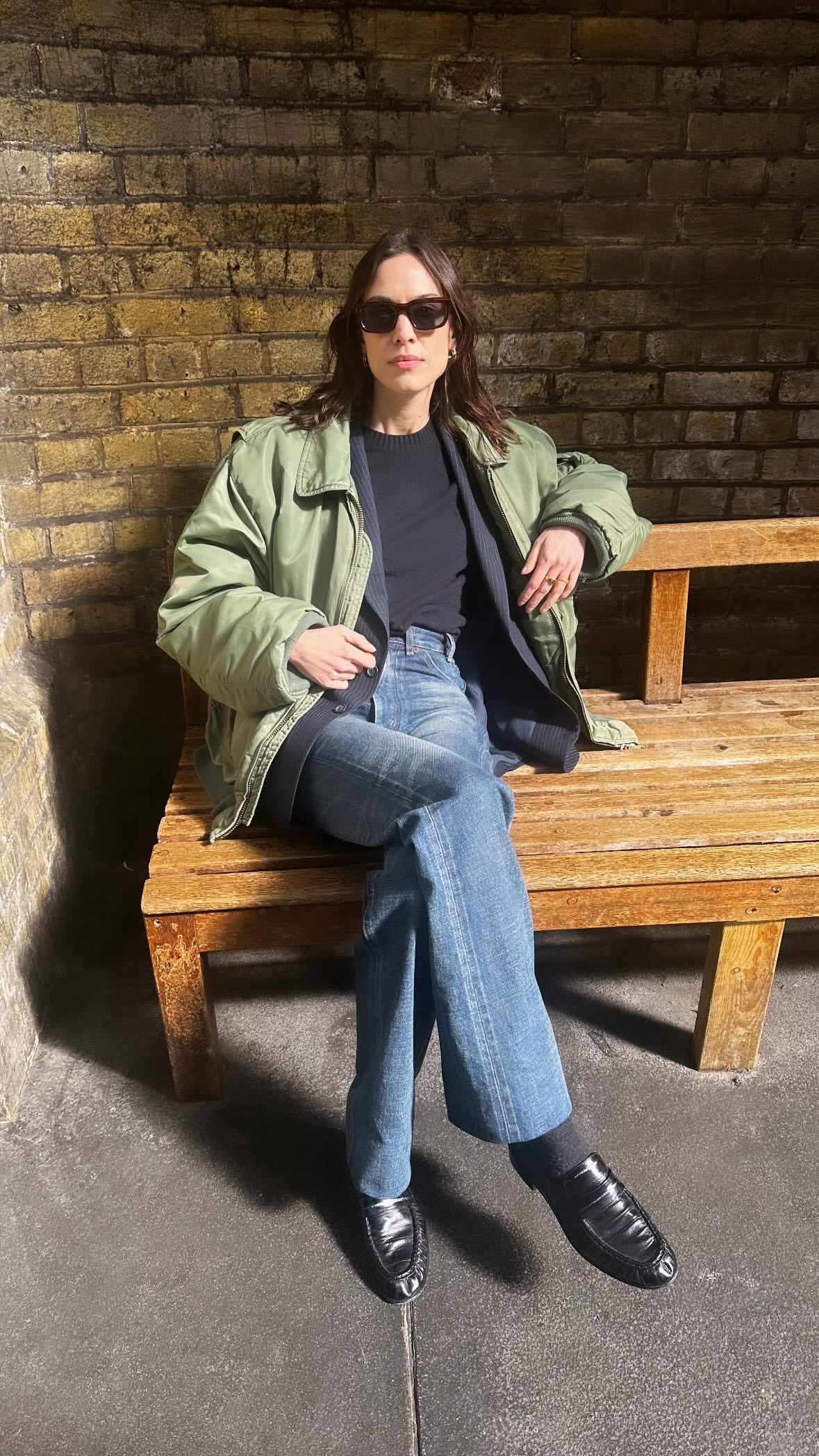 New Photo -  Alexa Chung Is Done With Coats—Now, She's All About This Versatile Spring Jacket 