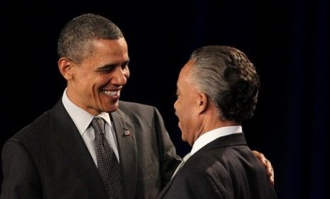 Obama kept Rev. Al Sharpton at a distance in 2008.