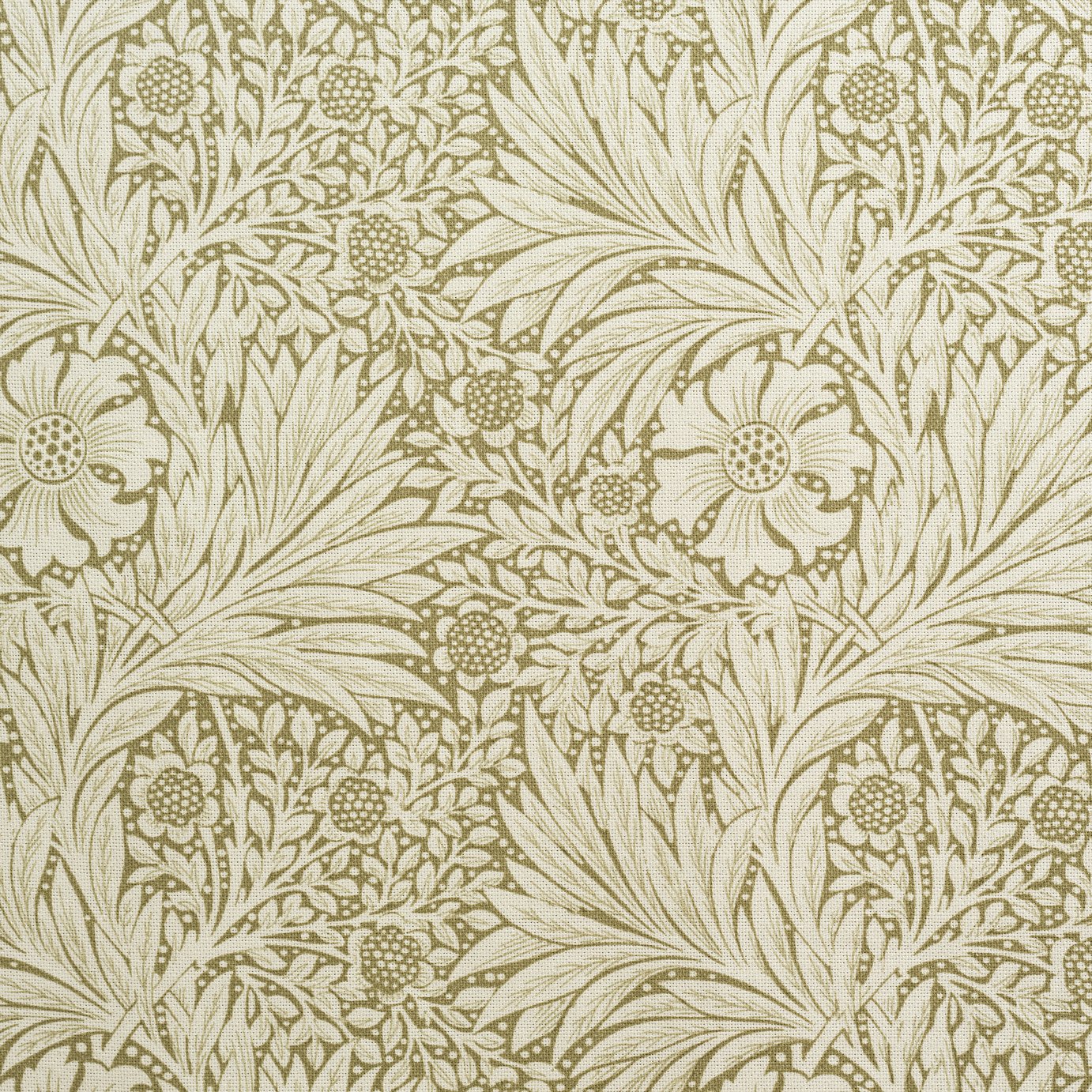 Habitat X Morris &amp;amp; Co. Floral Curtains - Green - 117x137cm