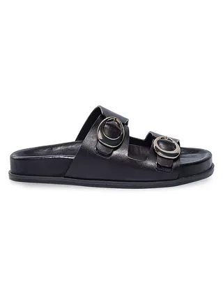 Evie Leather Footbed Sandals