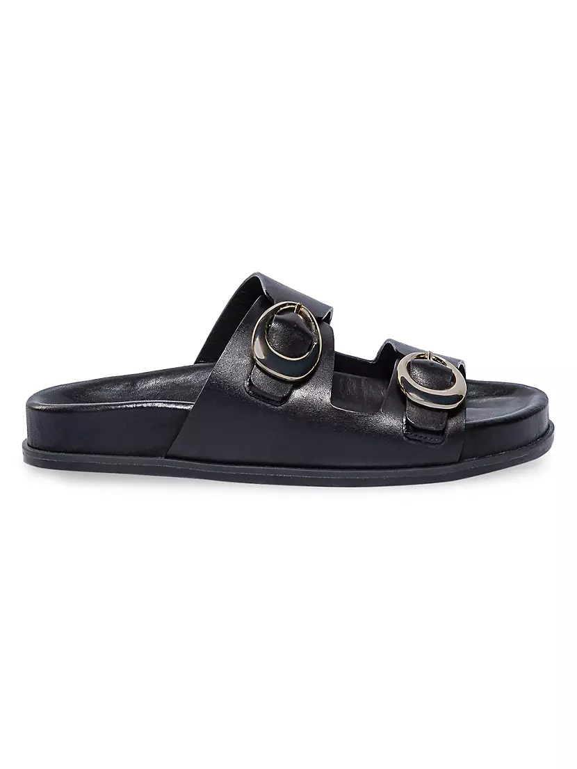 Evie Leather Footbed Sandals