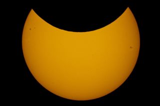 A partial solar eclipse on Oct. 25, 2022