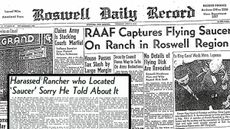 Newspaper report about Roswell 