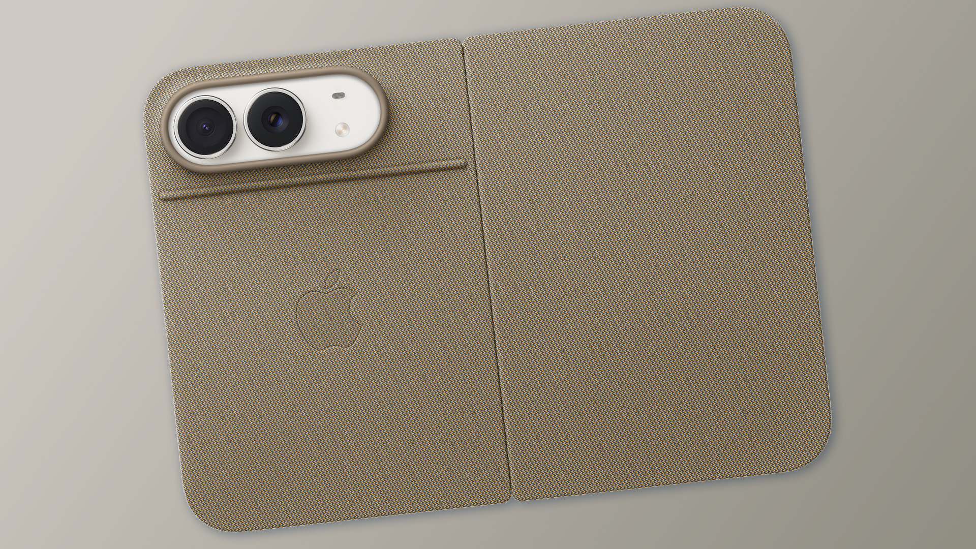 Apple iPhone Duo in taupe kick-stand case