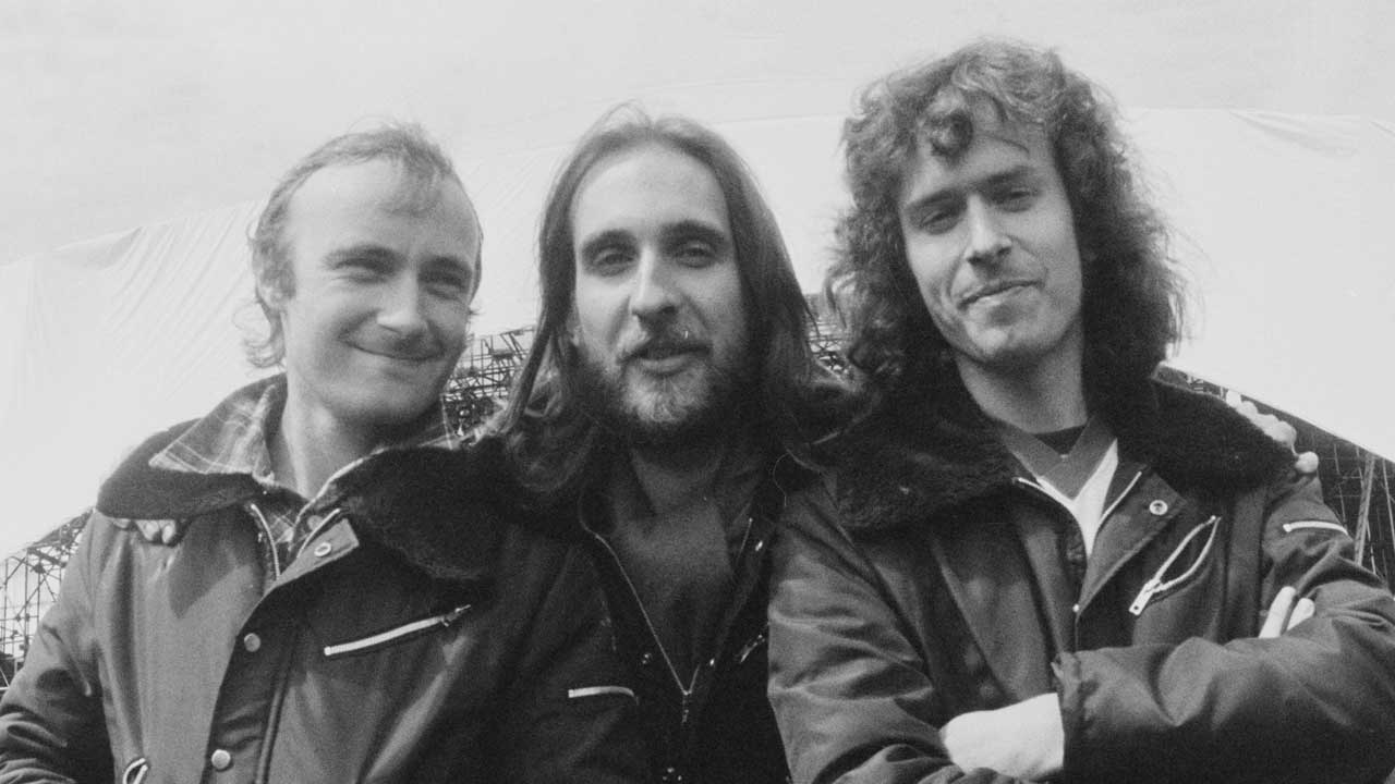 Genesis in front of the stage of A Midsummer Night&#039;s Dream festival, Knebworth Festival, UK, 22nd June 1978