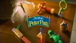 The Peter Pan Happy Meal toy collection.