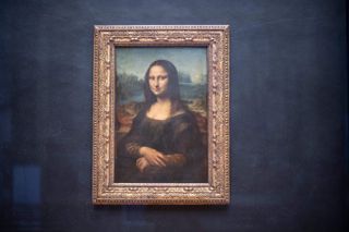 The portrait of Lisa Gherardini, wife of Francesco del Giocondo, known as the Mona Lisa painted by Italian artist Leonardo da Vinci,