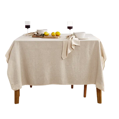 Dunelm natural linen table cloth