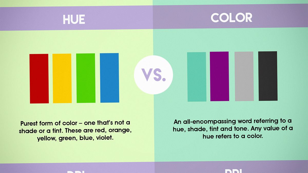 "Hue" "Color" "Tint" "Shade". Infographic 14. Forms and Colors. How do you Hue Color Street.