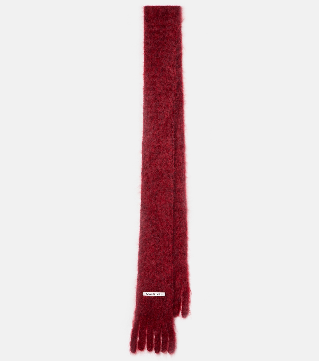 Kinna Fringed Mohair and Wool Scarf