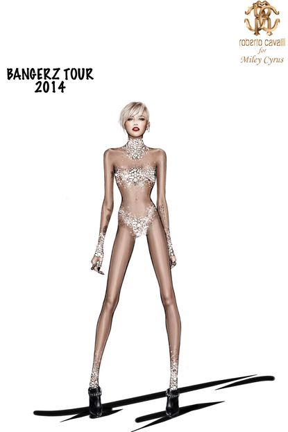 Roberto Cavalli's designs for Miley Cyrus' Bangerz tour