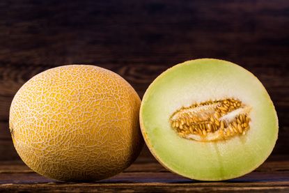 Sliced Open Galia Melon