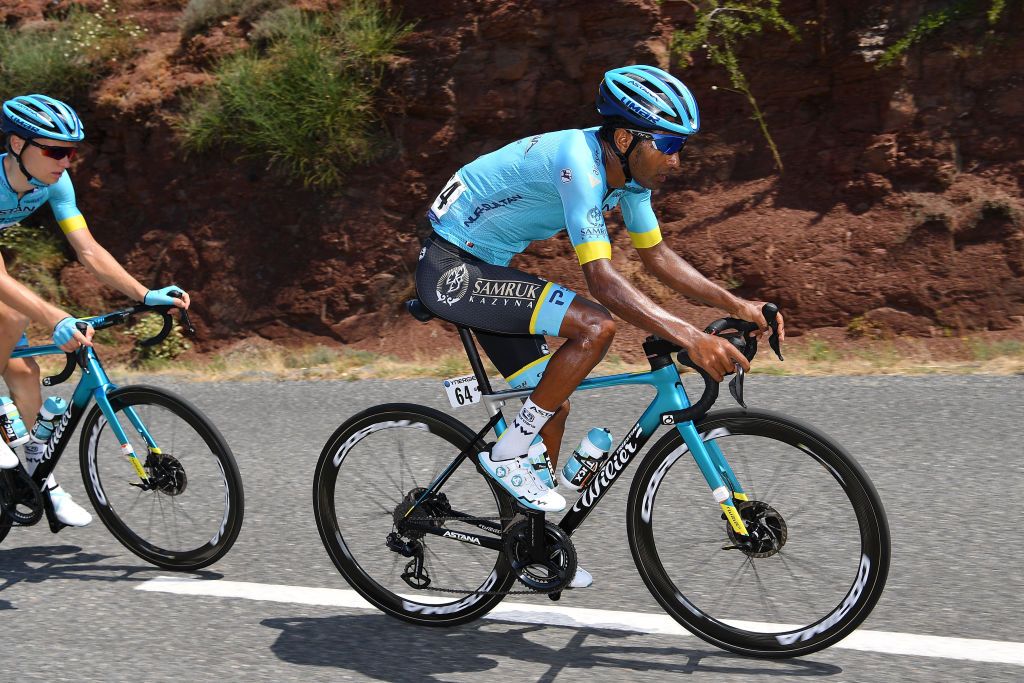 BEZIERS FRANCE AUGUST 01 Merhawi Kudus Ghebremedhin of Eritrea of Colombia and Astana Pro Team during the 44th La Route dOccitanie La Depeche du Midi 2020 Stage 1 a 187km stage from Saint Affrique to Cazouls ls Bziers RouteOccitanie RDO2020 on August 01 2020 in Beziers France Photo by Justin SetterfieldGetty Images