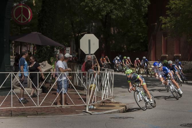 Tight turns challenged riders on the Benton Park course