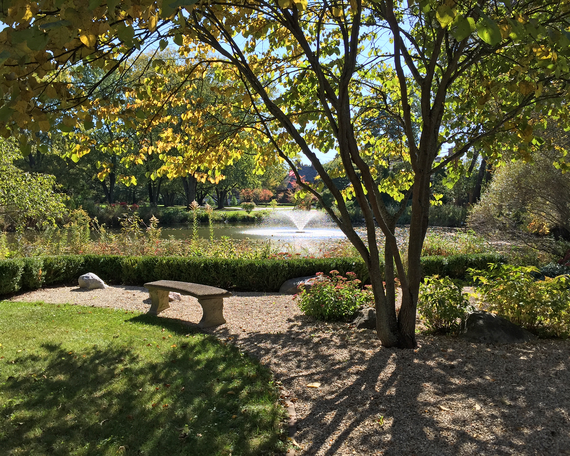 Pond Ridge garden in Lake Forest, IL
