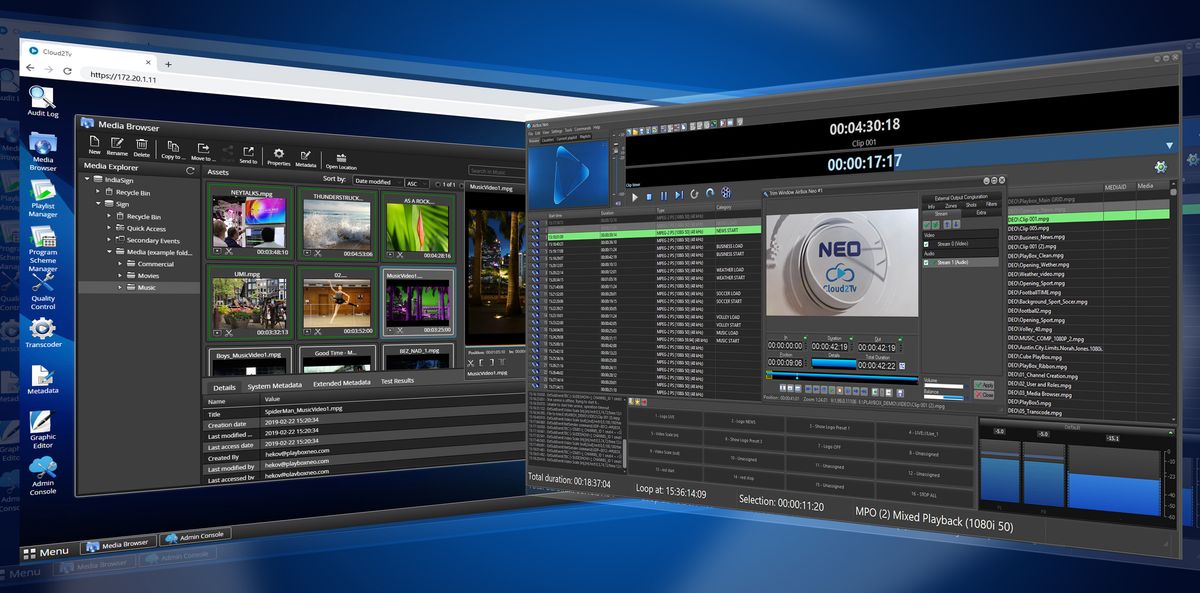 satellite tv channel playout software