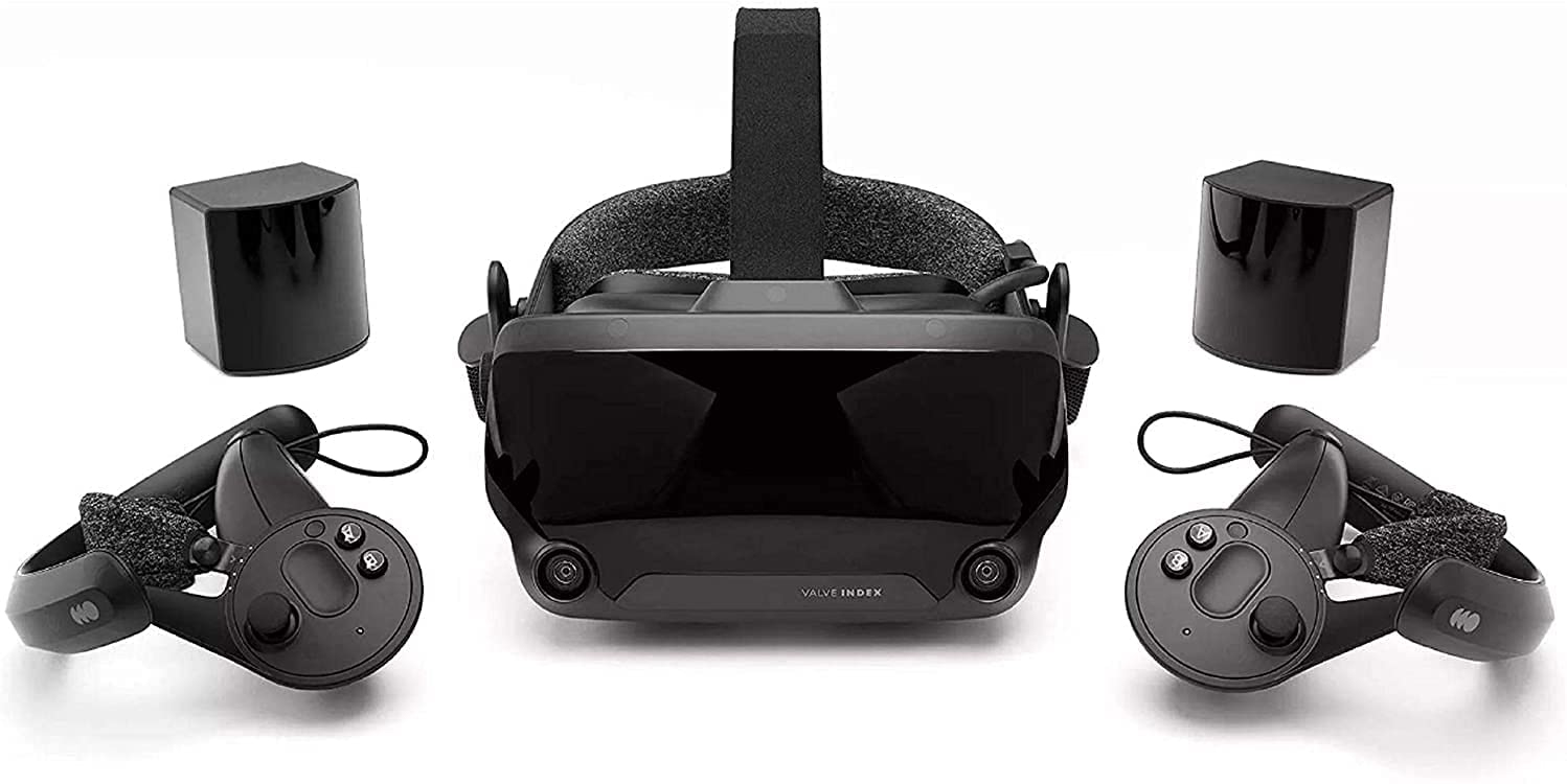 Valve Index VR headset on white background