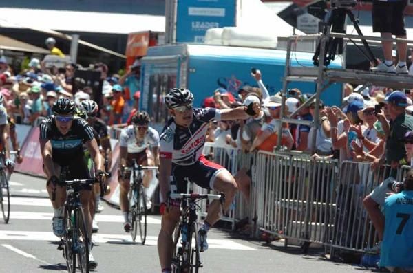 Andr&eacute; Greipel (Lotto-Belisol) takes the stage