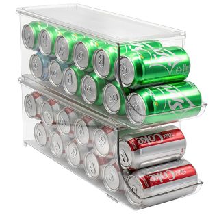 Clear soda can organizer