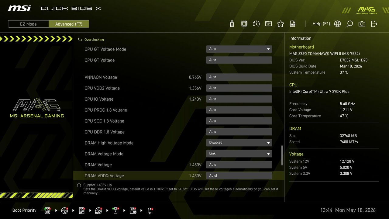 MSI MAG Z890 Tomahawk Wifi II