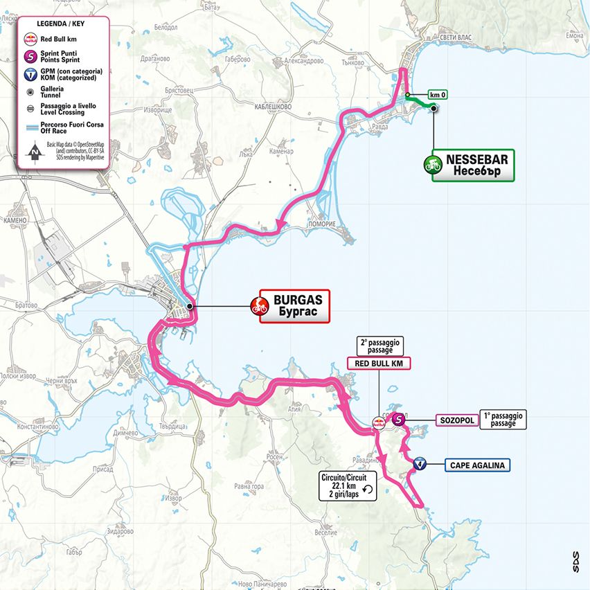 Route information for the 2026 Giro d'Italia