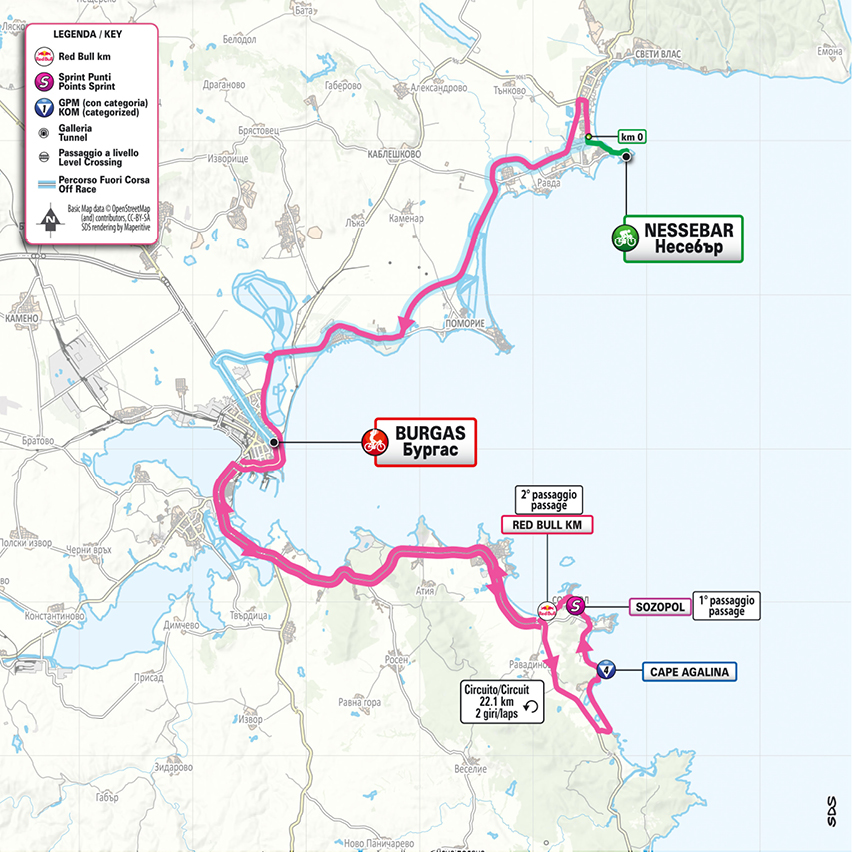 Route information for the 2026 Giro d'Italia