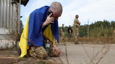 A Ukrainian soldier