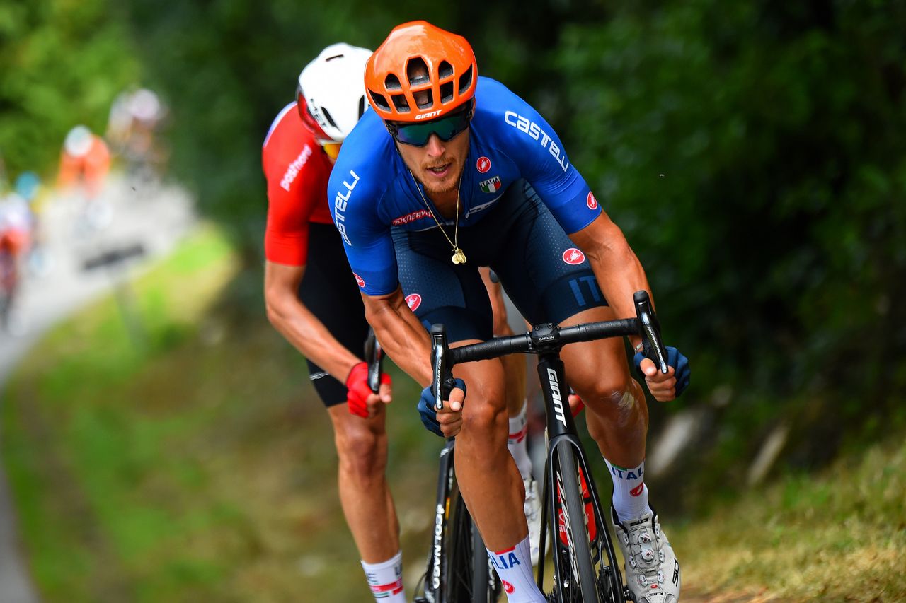 2020 UEC Road European Championships Men Elite Road Race Plouay Plouay 17745 km 26082020 Matteo Trentin Italy photo Dario BelingheriBettiniPhoto2020