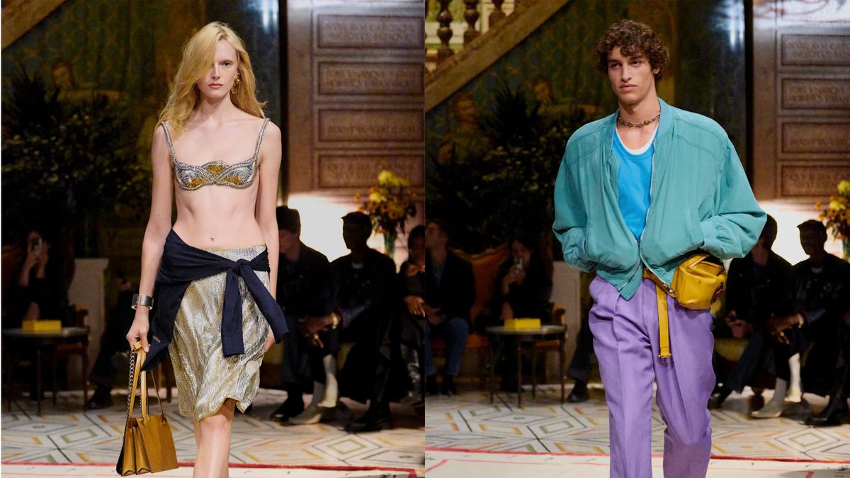 Dario Vitale Brings Sex Appeal and Miami Beach Opulence to His Versace Debut
