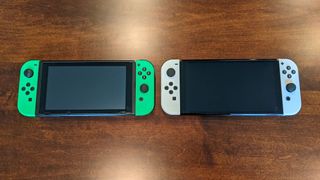 Nintendo Switch Oled And V2 Side By Side