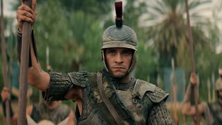 Alexander the Great (Buck Braithwaite) dressed for battle in Alexander: The Making of a God episode 2