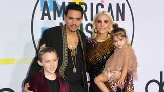 Ashlee Simpson and Evan Ross with their children