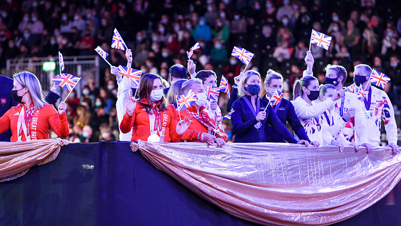 London Horse Show: Ben Maher was among the British team members who paraded