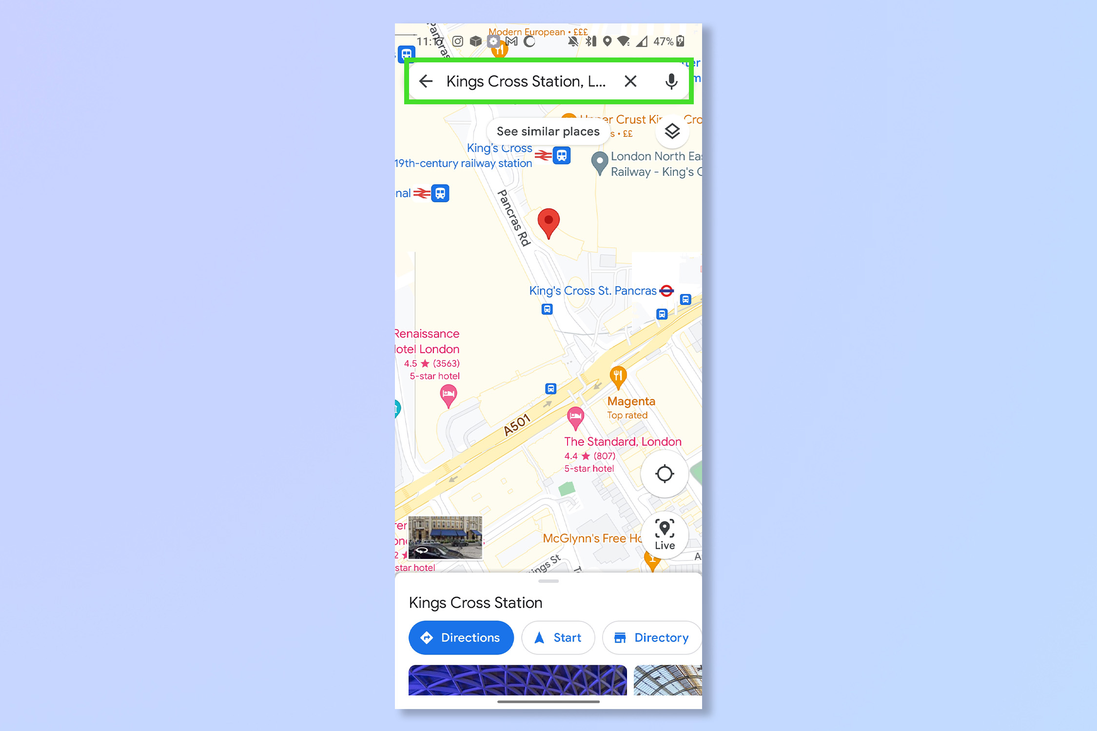 Второй шаг к использованию информации о трафике Google Maps на Android