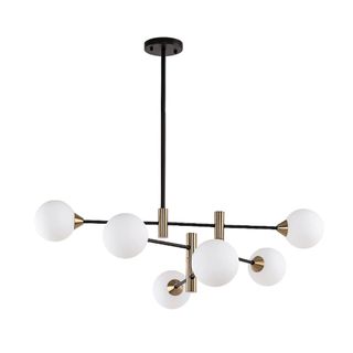 A six globe pendant ceiling light