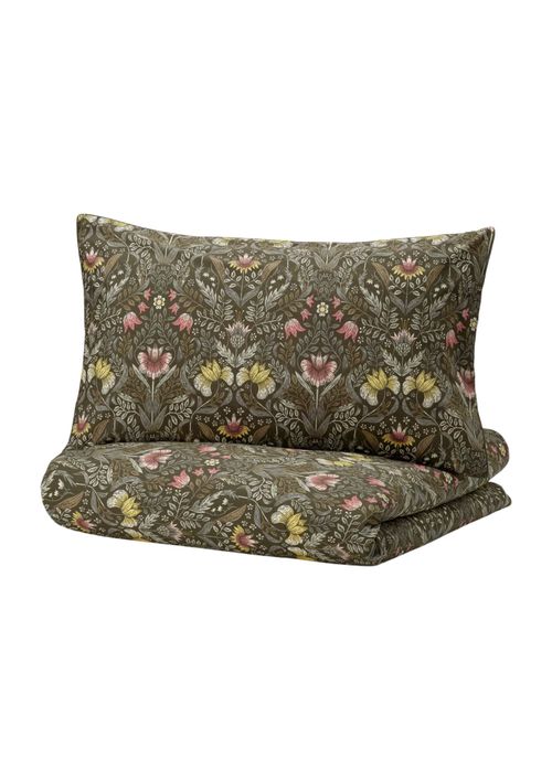 K&Auml;rrdun&Ouml;rt Duvet Cover and 2 Pillowcases in Dark Green 