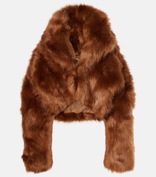 Vicinity Cropped Faux Fur Jacket