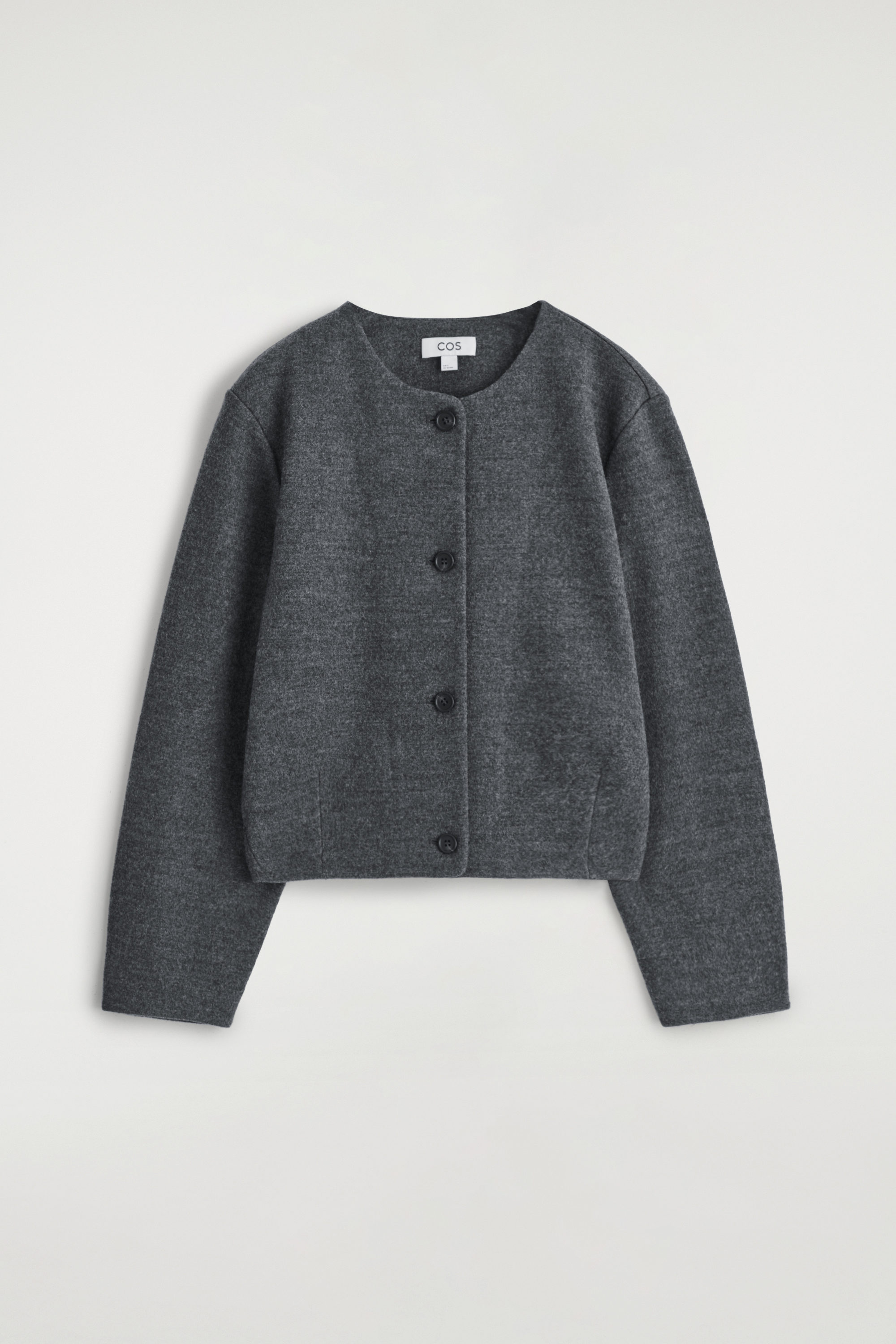 Boiled Merino Wool Cardigan