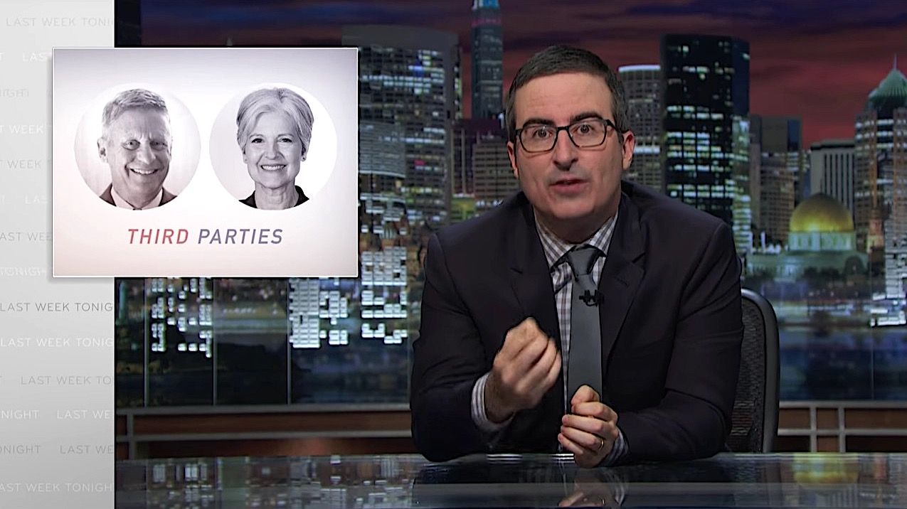 John Oliver tackles Jill Stein, Gary Johnson